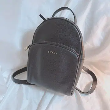 FURLA 블랙 가죽 백팩