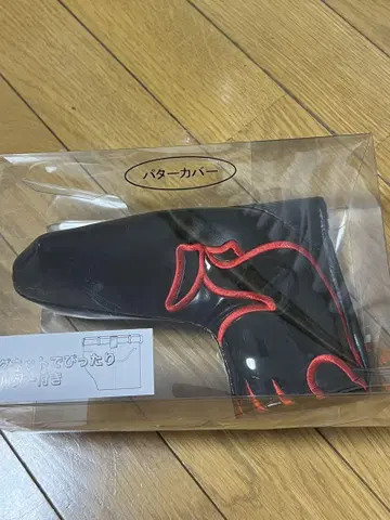 le coq sportif 퍼터용 골프헤드커버 블랙/빨간색 로고