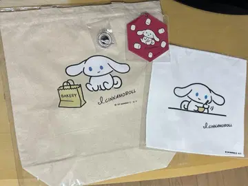 아이시나모롤 토트백 카드 케이스 손수건 메지루시 참