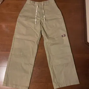 Dickies 카키 워크 팬츠 스트레이트 레그 M size