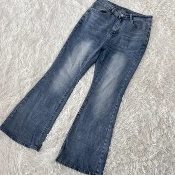 [ c4762 ] SHEIN CURVE 데님 청바지 플레어 블루