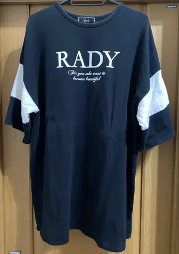 완판템 Rady 바이컬러 오버 사이즈 티셔츠 남성용 여성용