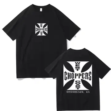WEST CHOPPERS COAST 블랙 T셔츠