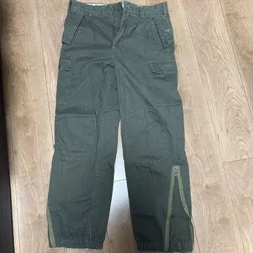 THE WORLD CARGO 카고 팬츠 올리브 그린