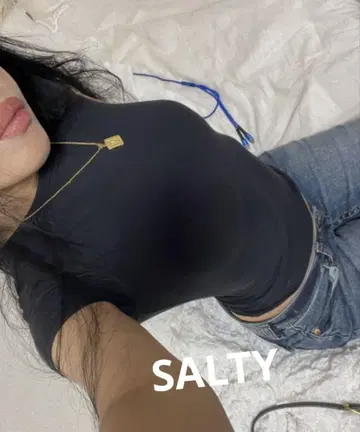 skims 코튼 저지 T셔츠 블랙