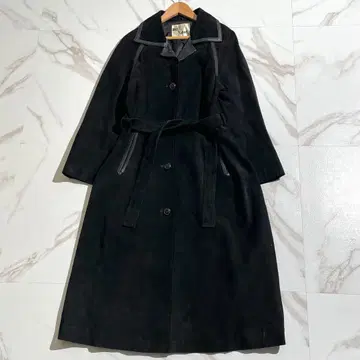 기장 약 110cm Angel Leather 스웨이드 램 가죽 코트