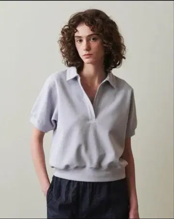 STEVEN ALAN BOUCLE SKIPPER NECK PULLOVER