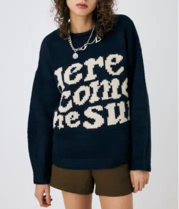 moussy [ WEB 한정 ] LETTERED 스웨터 미사용 새상품