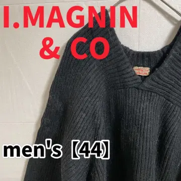 Y261 [ I.MAGNIN & CO ] 돌먼 니트탑 [ 44 ] 블랙