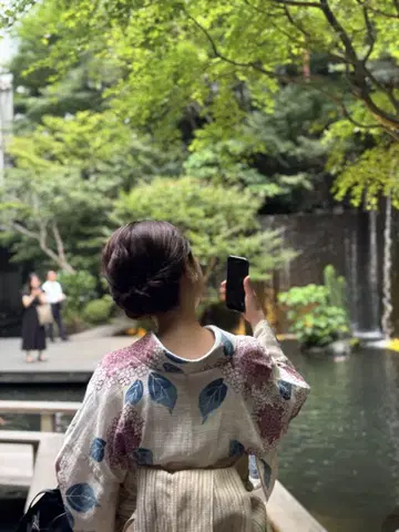 면 린넨 유카타 단품
