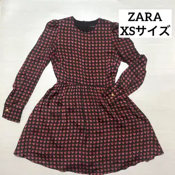 ZARA WOMAN 하트 무늬 긴팔 원피스