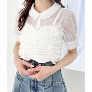 Heather 프릴 뷔스티에 set 셔츠