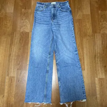 ZARA 와이드 레그 데님 팬츠 라이트 블루