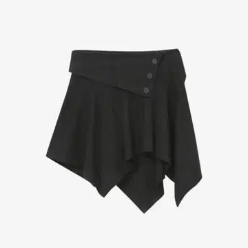 【MISEKI SEOUL】Unbalanced flow mini skirt★韓国人気★追跡付 미세키서울(MISEKI SEOUL) Unbalanced flow mini skirt BLACK