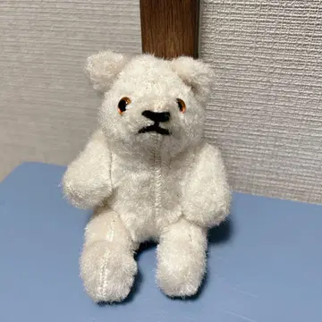 앤티크 테디베어 미니 작은 곰 봉제 인형 프랑스제? 화이트