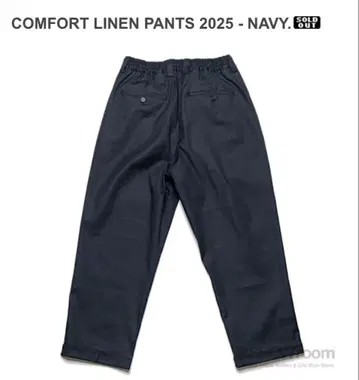 COMFORT LINEN PANTS 2025 - NAVY. 사이즈 M