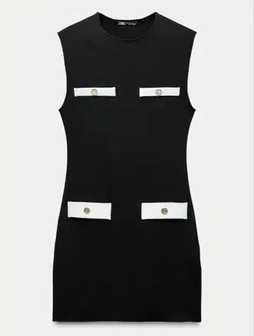 ZARA 숏 스트레치 니트 원피스