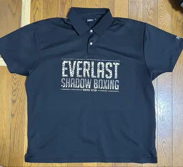 EVERLAST 블랙 티셔츠 피케 셔츠