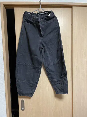 블랙 와이드 팬츠