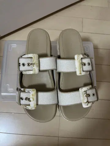 RANDA 더블 버클 컴포트 샌들