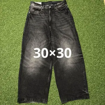 H&M 슈퍼 배기 데님 엔도 마모루 착용 30 x 30
