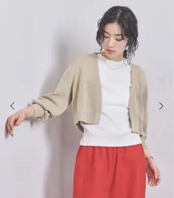 베이지 크롭 가디건 L 사이즈
