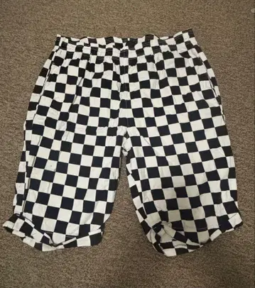 VANS 체커 패턴 숏팬츠 [귀중]