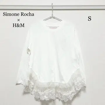 0186 Simone Rocha x H&M 레이스 디테일 상의 S