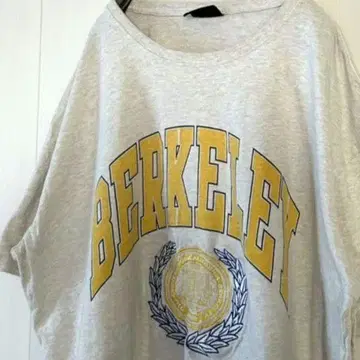 NCAA by USL BERKELEY 자수 T셔츠 크림 그레이 구제 의류