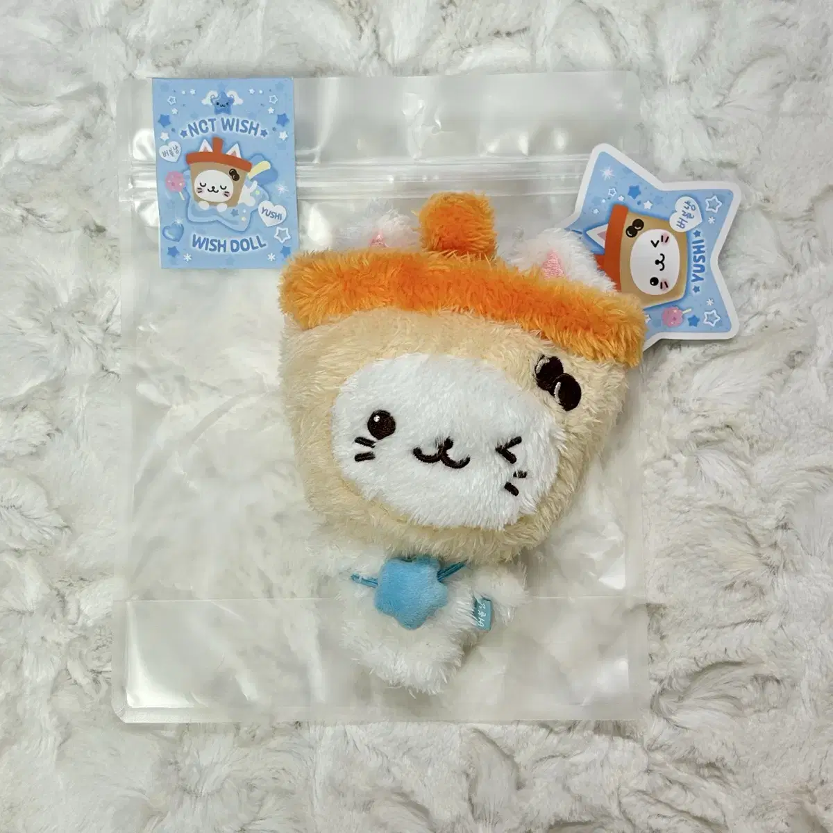 NCT WISH YUSHI バブルニャン WISHDOLL NCT | 엔시티 Nct Wish uWish doll Bubble Cat on Bunjang