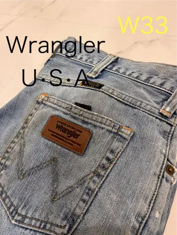 Wrangler USA 모델 데님 청바지 W33 라이트 블루