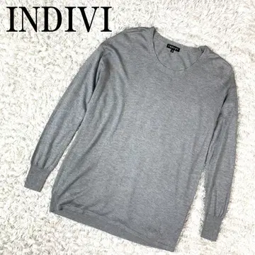 INDIVI 인디비 니트탑 그레이 38 B2474