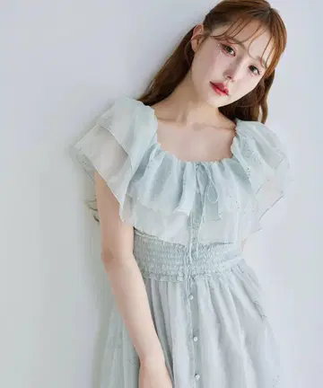 오리지널 자수 시어 가운 원피스 나이스크랍 NICE CLAUP