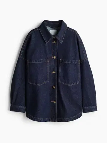 H&M 루즈핏 셔츠 자켓 데님