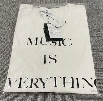 RG CREW NECK TEE MUSIC IS EVERYTHING 새상품