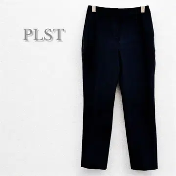 PLST 플라스테 테이퍼드 팬츠 오피스 캐주얼 출퇴근 가을/겨울 블랙 M