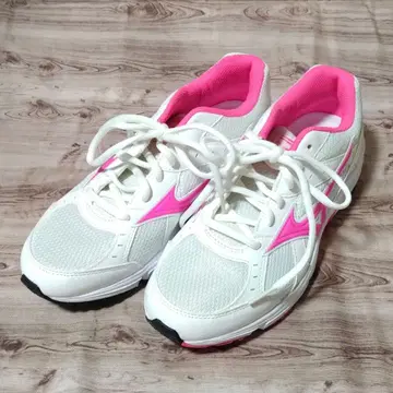 미즈노 mizuno 스니커즈 x10 여성용 핑크 x 화이트 24