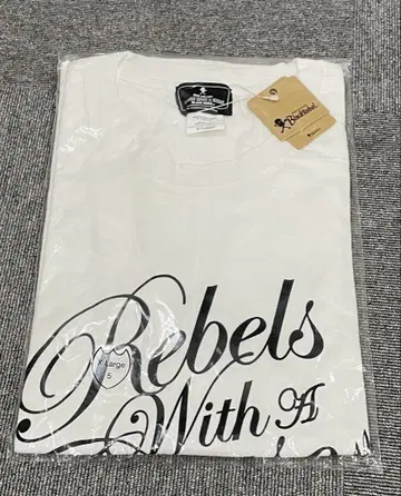 RG BR REBELS WITH A CAUSE 티셔츠 새상품 화이트
