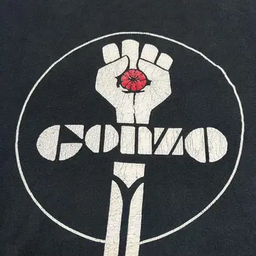 귀중한 GONZO JOHNNY DEPP 착용 구제 티셔츠