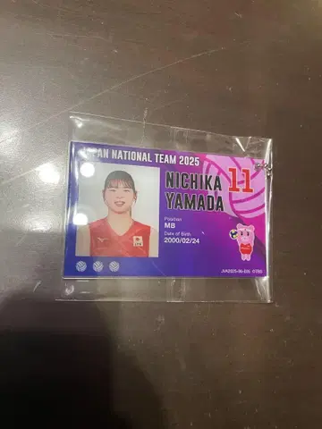 야마다 니치카 네이션스 리그 배구 여자 일본 대표팀 아크릴 키링