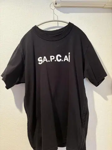 sacai A.P.C 로고 티셔츠 21SS