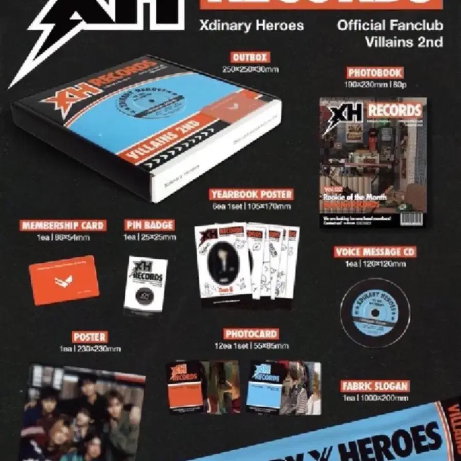 新品Xdinary Heroes ファンクラブグッズVillains 2期キット 新品Xdinary Heroes ファンクラブグッズVillains 2期キット