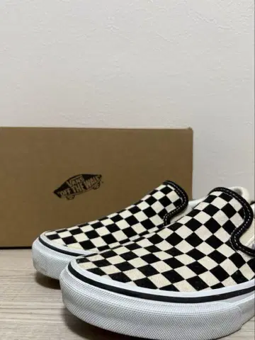 VANS 체커 패턴 슬립온 25cm