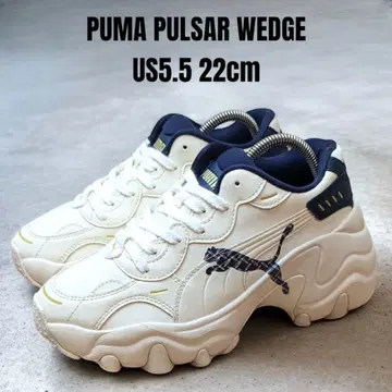 PUMA 푸마 팔서 웨지 22cm 통굽 스니커즈 캣 로고