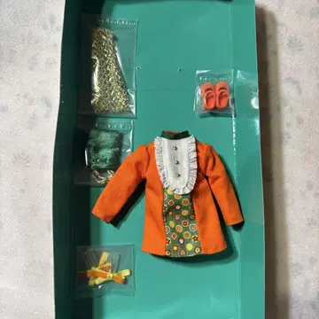 레트로 리카 귤색 입술 의류 세트