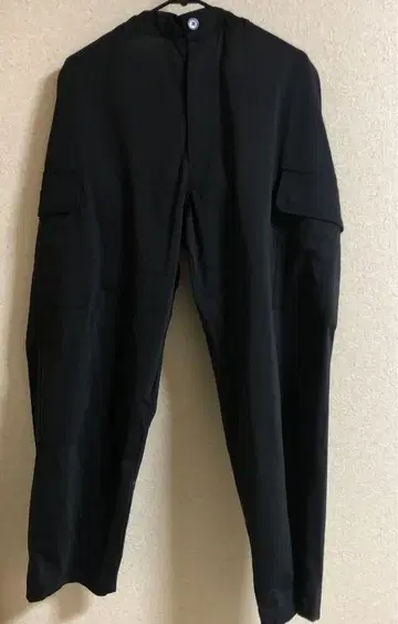 카고 팬츠 와이드 블랙