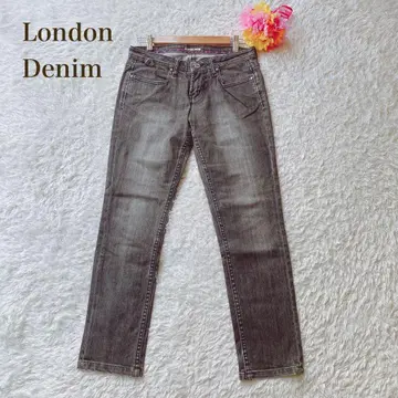London Denim [S] 그레이 스키니 데님 캐주얼