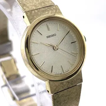 [작동] SEIKO 여성용 손목시계 골드 새상품 배터리 쿼츠 금