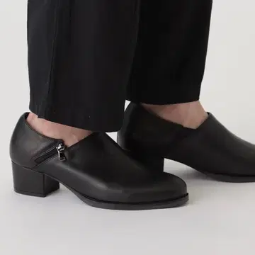 티케이 다케오 키쿠치 리얼 가죽 힐 ZIP 슬립온 슈즈 가죽 신발