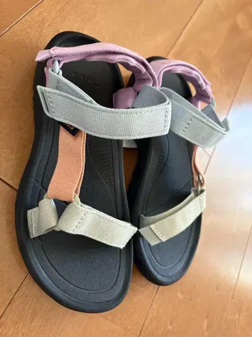 Teva 스포츠 샌들 그레이/핑크/오렌지